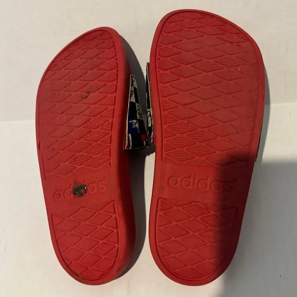 Adidas x Disney Kids Size 4 Adilette Comfort Spider-Man Slide Sandals Casual